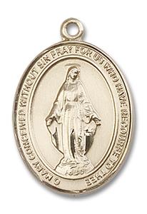 Miraculous Medal - Gold Filled - Large