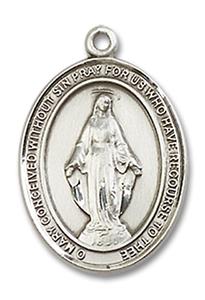 Miraculous Medal - Sterling Silver - Small