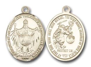 Jesus King of All Nations Gold-Filled Medal Small