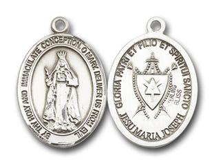 Our Lady of America Sterling Silver Medal - Large